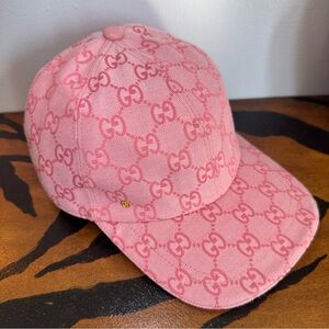 Gucci Pink GG Monogram Baseball Cap